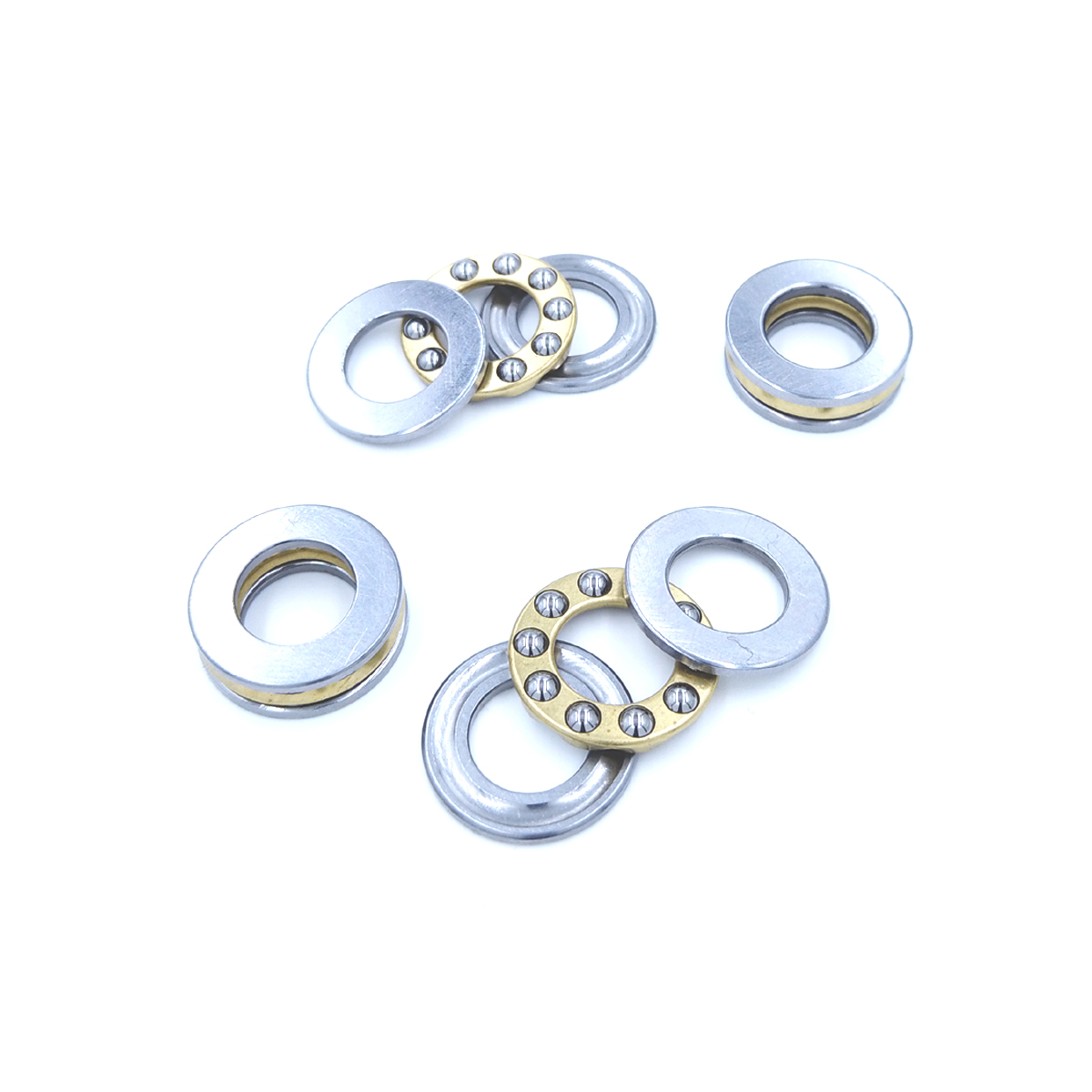 1 pieza F4-10M 4x10x4mm rodamiento Axial de bolas 3-partes * 3-en-1 plano de