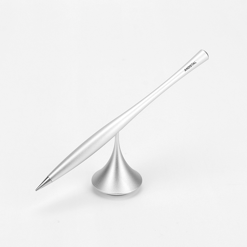 Andstal 1Pc Zwart/Zilver/Grijs Eeuwige Pen Inktloze Pen Metalen Eeuwige Potlood Lapiz Eterno Voor Kantoor levert Briefpapier: 1 Silver Eternal Pen