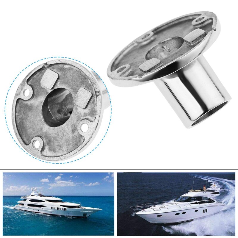 Marine Tube Base Stainless Steel 60 Degree Marine Handrail Fittings for Rowing Yachts
