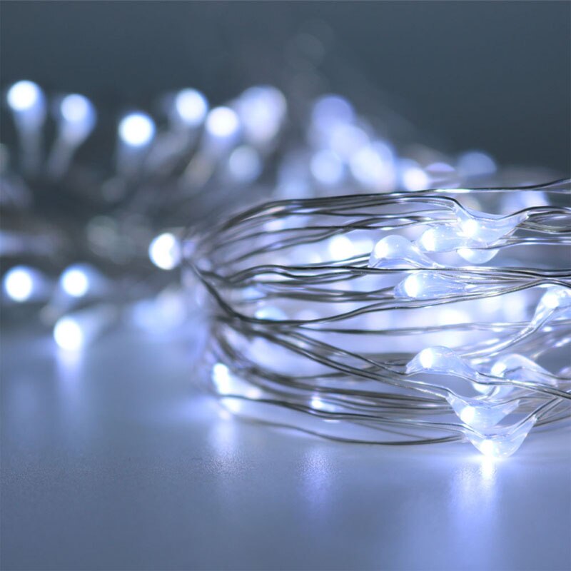 50m 500 leds kobbertrådslys juletræsdekoration  dc 12v med stik lampe guirlande fe lys luces led decoracion