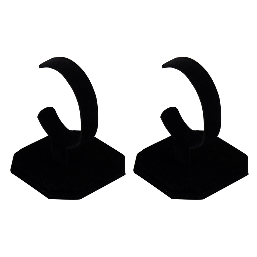 2 st sammetsklocka displayställ armband butik bänkskiva smyckesställ
