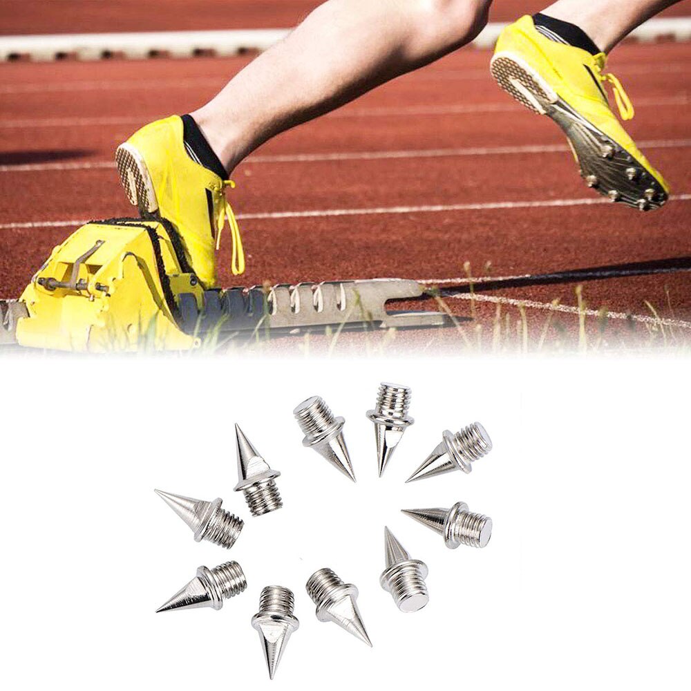 10pcs Track Field Shoes Spikes Sneakers Athlete Running Training Shoes Lightweight Racing Match Spike Stainless Steel Pin Length