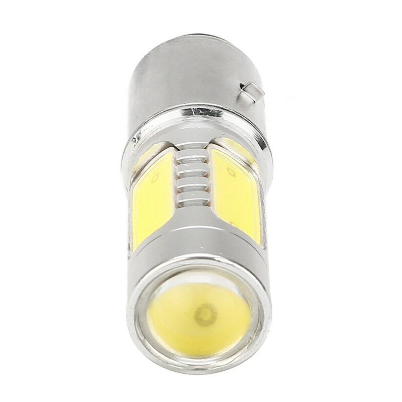 Motorrad Scheinwerfer 12V H6 BA20D 4 COB LED Weiß Lampe Licht Geeignet für Moped ATV Scheinwerfer