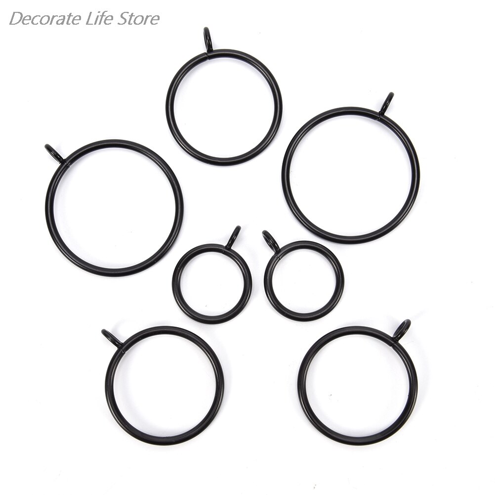 10 stuks metalen gordijnringen, ophangringen voor gordijnen en stangen, douchegordijnringen, woondecoratie, 4 maten