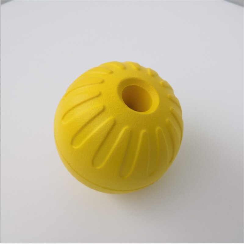 Hundeleker gummi trening ball bite morsom valp tyggeleker leke solid med tau hund kjæledyr forsyninger godteri farger: 9cm hule