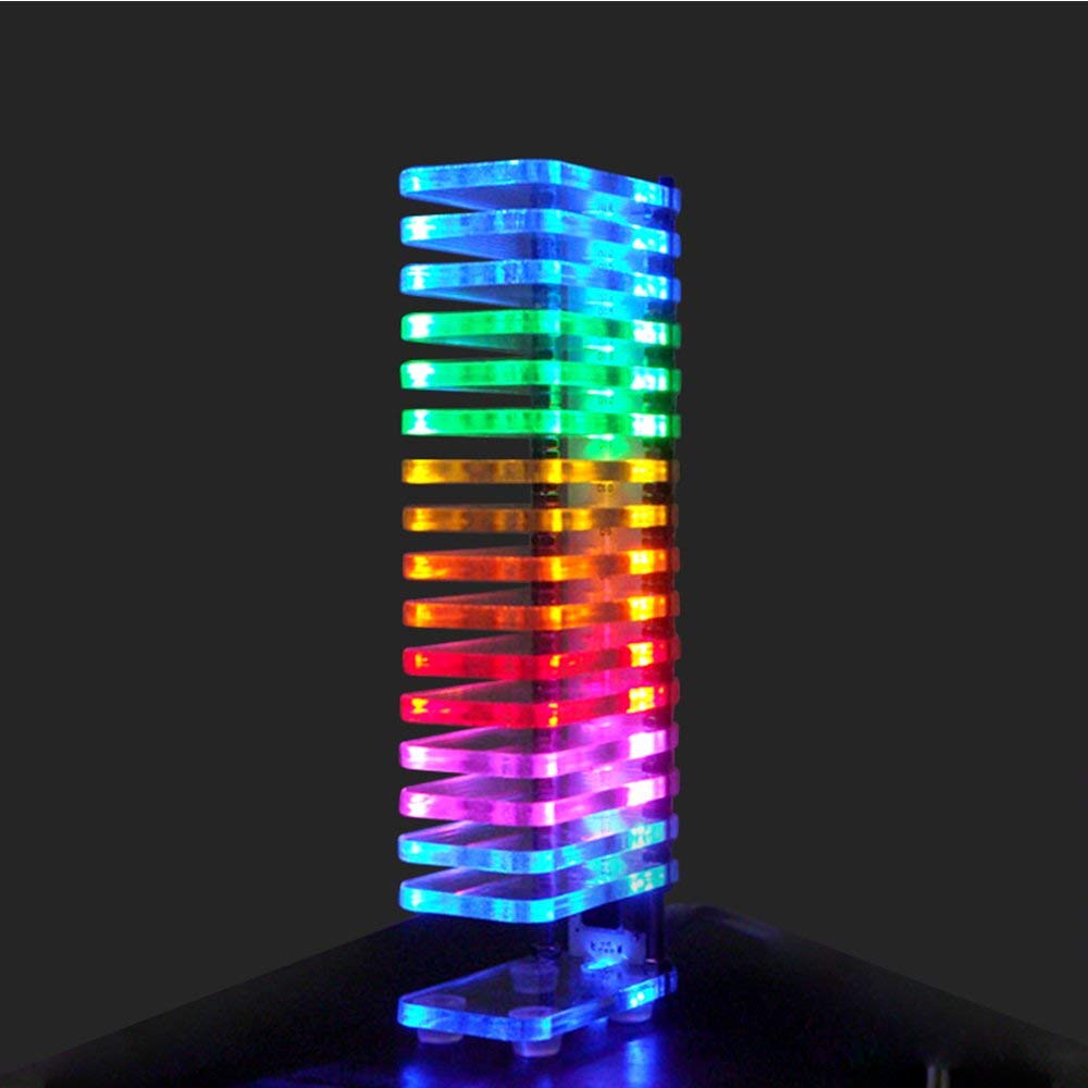 Ghxamp led-tasonäyttö  ks16 musiikkitaajuutta teese-itse sarjat vu torni fantasia kristalli äänipylväs elektroniset tee-se-itse sarjat 1pc