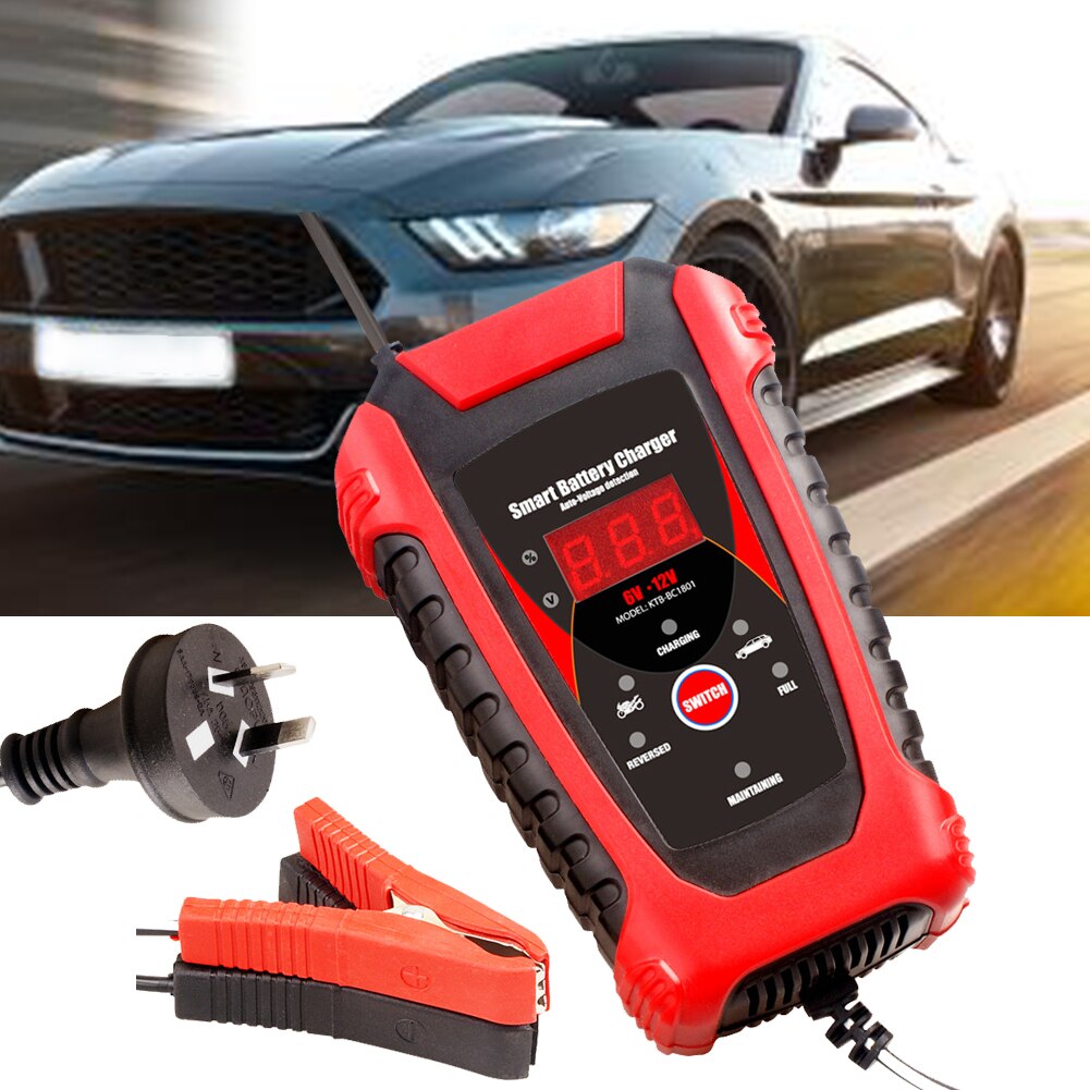 Automotive Boot 6V 12V Motorfiets Accessoire Auto Acculader Slimme Auto Digitale Display Multifunctionele Oplader
