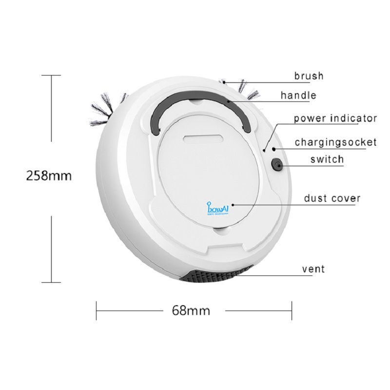 LEARNHAI Christmas OB8 Automatic Rechargeable Strong Suction Sweeping Smart Clean Robot Vacuum Cleaner For Home Office