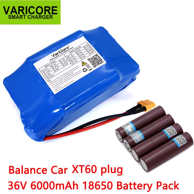 36V 4.4Ah 5.2Ah 6Ah 6.8Ah High Capacity 2 wheel electric scooter self balancing lithium battery pack for Self-balancing Fits: 36V HG2 6000mAh