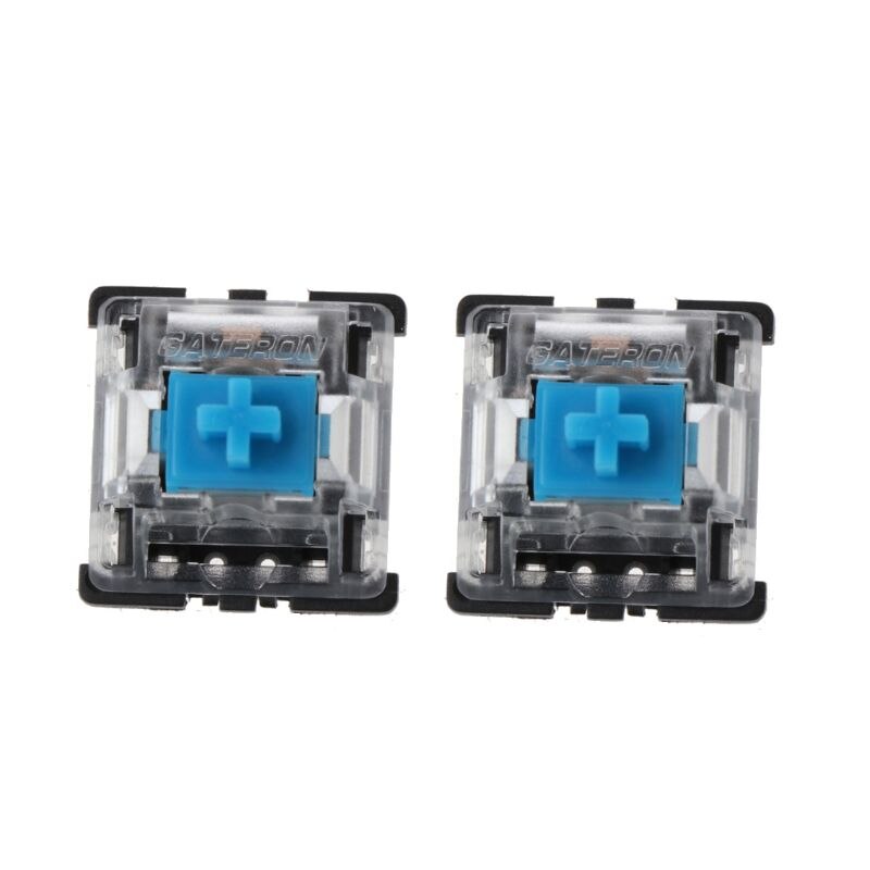 Mechanical Keyboard Gateron MX 3 Pin Blue Switch Transparent Case 10Pcs