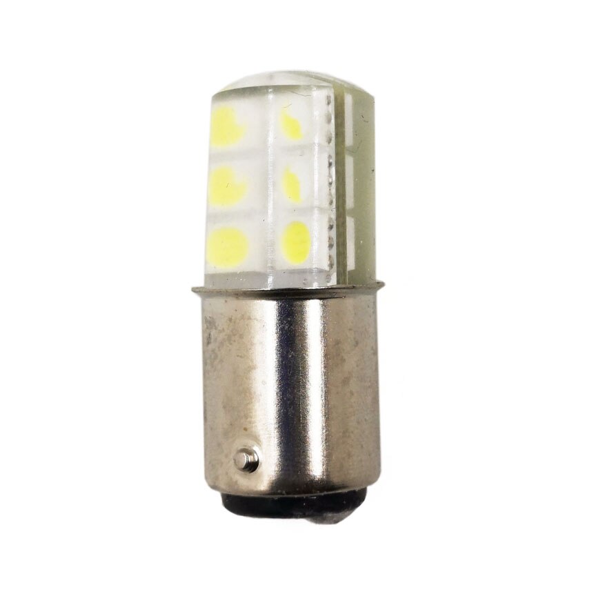 B15 led maskinalarmlampe 24v 3w signal indikerer liten pære dobbeltpunkts tekstilindikatorlys hvit rød gul grønn