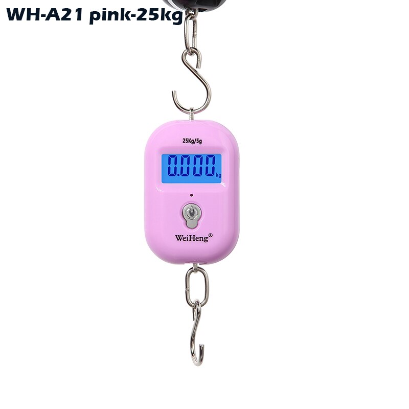 50kg X 10g Mini Digital Waage Für Gepäck Angeln Reise Gewichtung Steelyard Hängen Elektronische Haken Skala Küche Gewicht werkzeug: C1-25kg