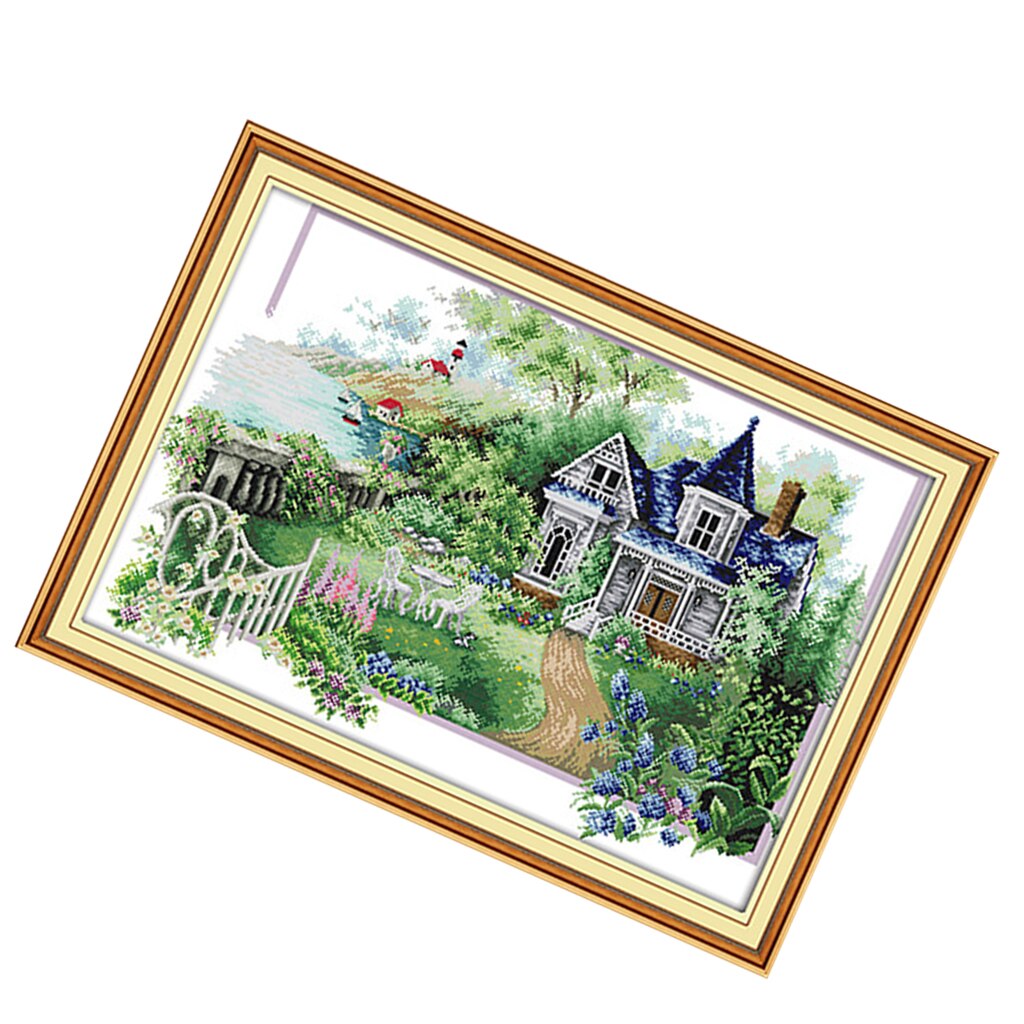 Dimensions Needlecrafts Counted Cross Stitch Kits Summer Villa Cross Stitch Set