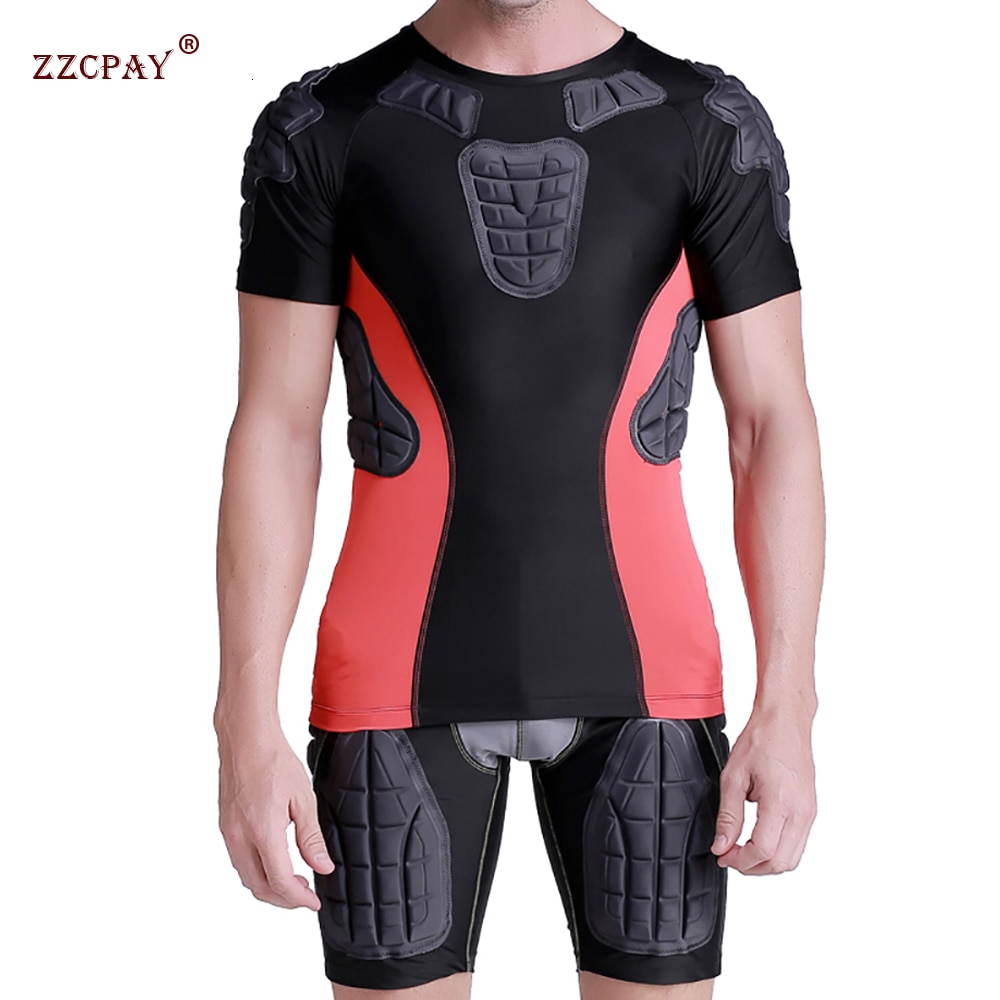 Combinaison de Rugby pour hommes, combinaison de protection du Football, genouillères, coudières, équipement de sport, vêtements incassables, armure