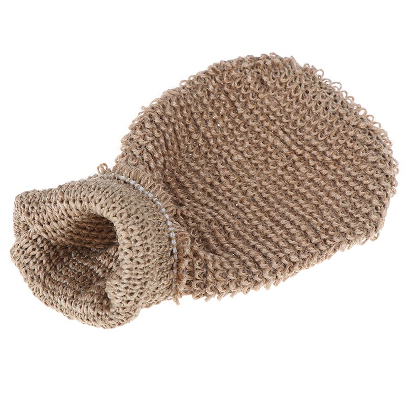 1Stck Faser Schlecht Handschuhe Peeling Haut Waschen Schaum Handtuch Massage Zurück Dusche Wäscher Hanf Körper Reinigung Handtuch Schwämme