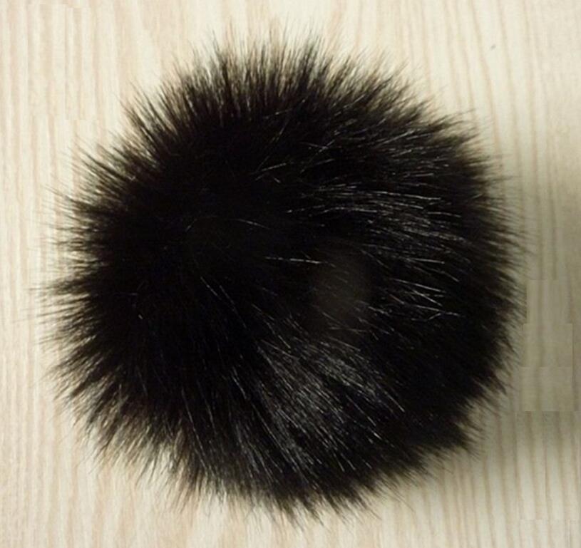 Bont Pompom Bal Hoeden Caps Faux Haarbal DIY Haarbal Schoenen Hoeden Zakken Handschoenen Ballen: 4