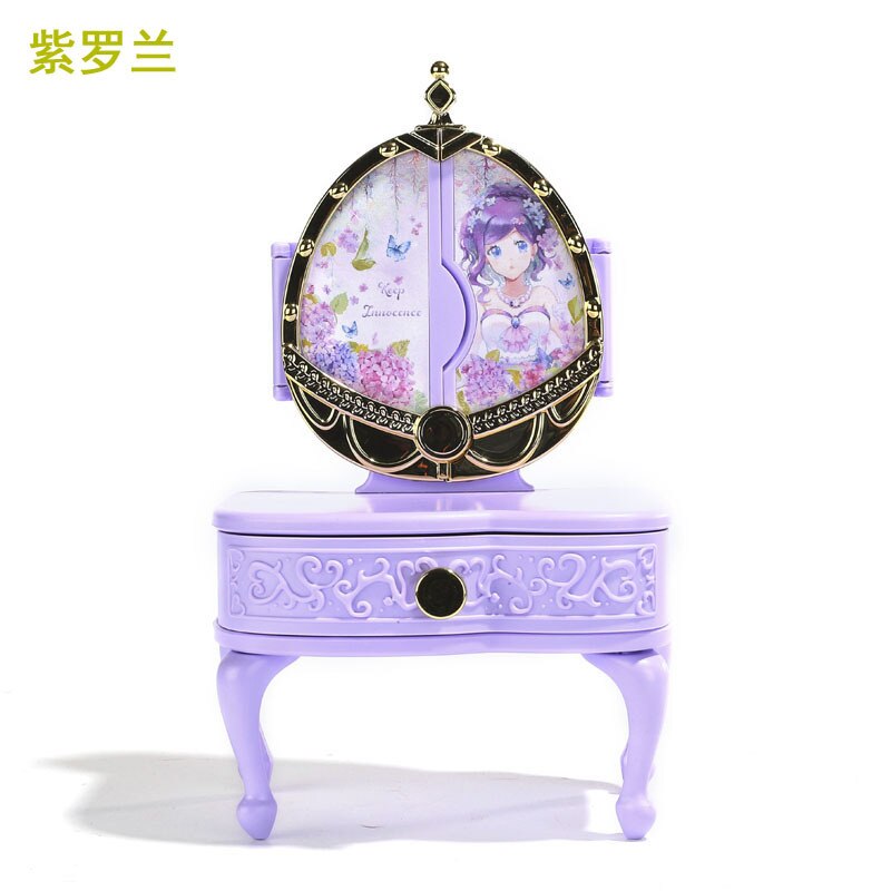 Speelgoed voor meisjes, led-cosmetische spiegel, mini-commode, speelhuis-commode voor meisjes, speelgoedcommode met openscheurbare outfit