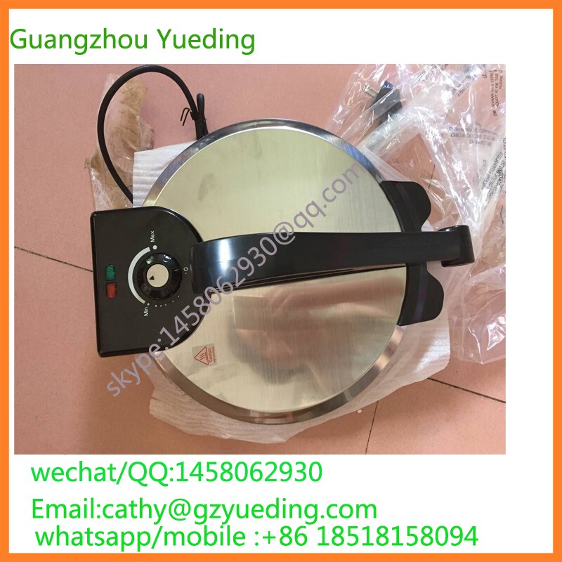 electric 8 inch round chapati roti maker with Thermostat Knob / tortilla maker with heating time and temperature