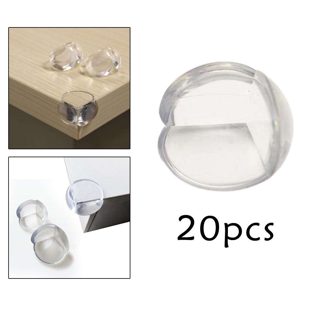 Protecteur d&#39;angle transparent, épais, facile à utiliser pour les enfants, 20 pièces