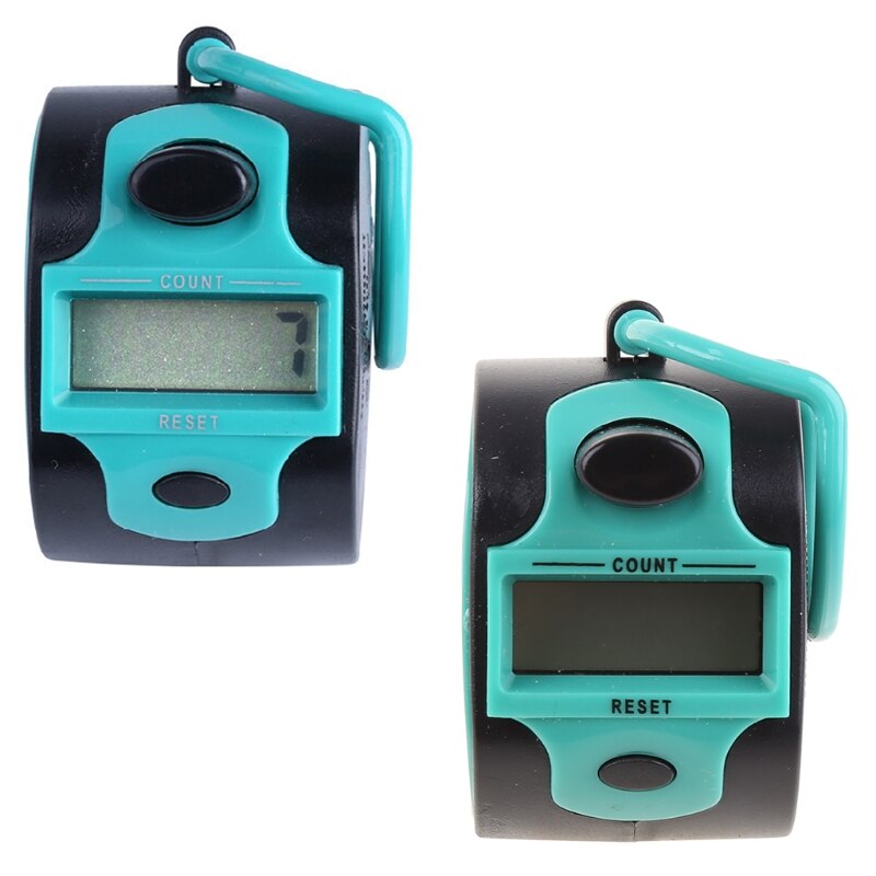 Digital Hand Tally Counter 5 Digit Manual Press Clicker LED Backlight Recorder
