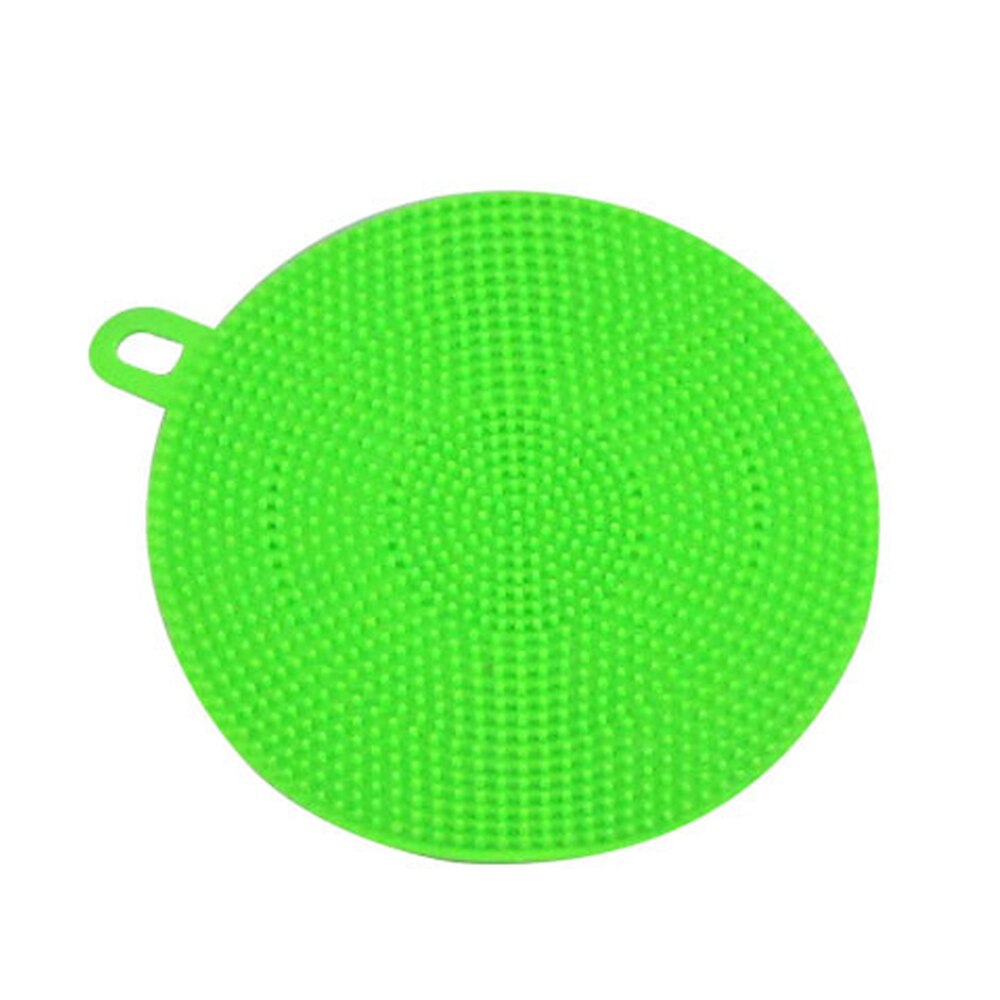 Accesorios de cocina de silicona para proteger la suciedad de las manos, cepillo de limpieza para patatas, frutas y verduras, suministros de cocina, herramientas: Verde