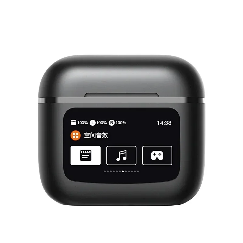 Kabellose Ohrhörer mit Geräuschunterdrückung, Bluetooth 5.4-Sportkopfhörer mit 48 Stunden Spielzeit für iPhone und Android: Rot