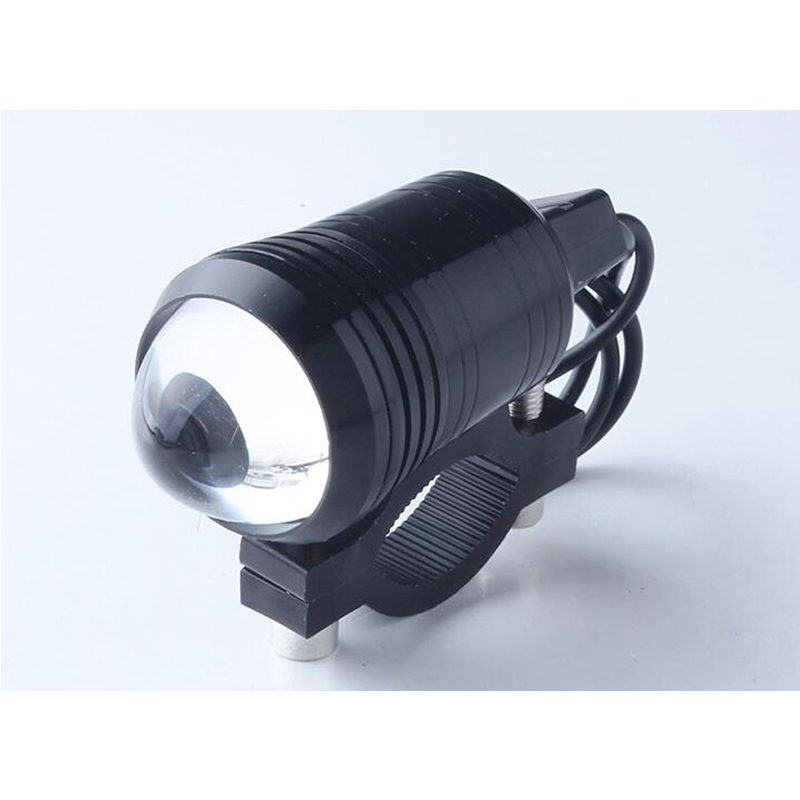 2PCS Fisheye Lens U1 LED Motorfiets Universele Werk Light Koplamp Driving Fog Spot Hoofd Lamp Night Veiligheid + 1 stuks Gratis Schakelaar