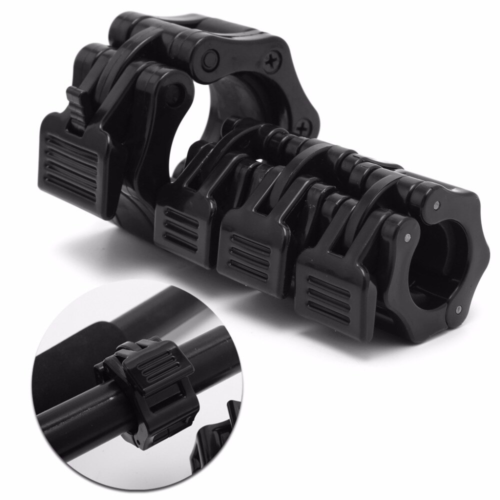 2 Stck 30mm Hantel Klemme Frühling Kragen Clips Fitnessstudio Gewicht Hantel sperren Standard Heben Bausatz