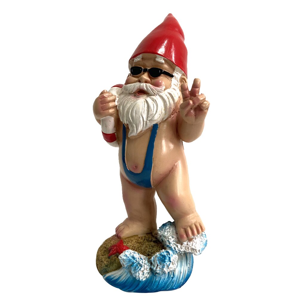 Funny Gnome Ornaments Garden Gnome Statues Resin Dwarf with Cannon Sculpture Yard Decoration Home Garden Statue Decoration: I