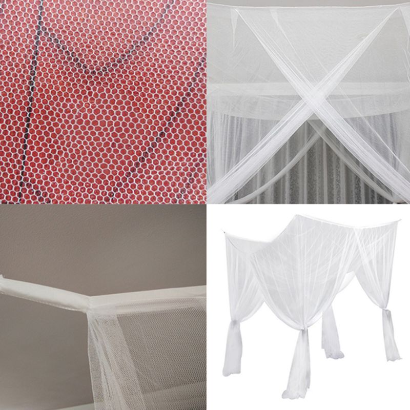 Simple square mosquito net with doors open on all sides Summer anti-mosquito breathable lady sleeping mosquito net