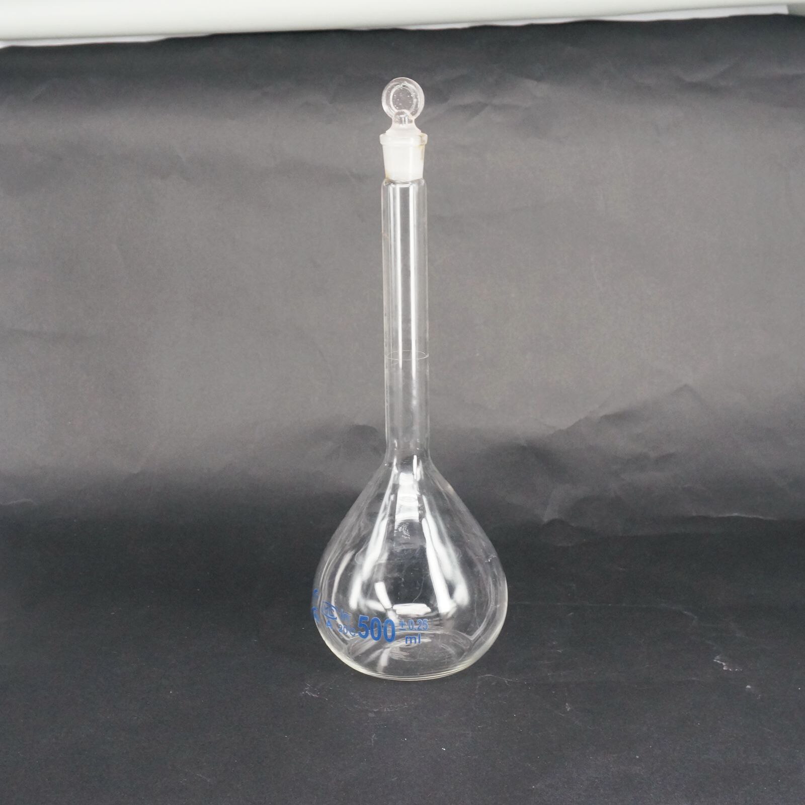 500ml Graduated Labrotary Glass Liquid Volumetric Flask with Glass Stopper