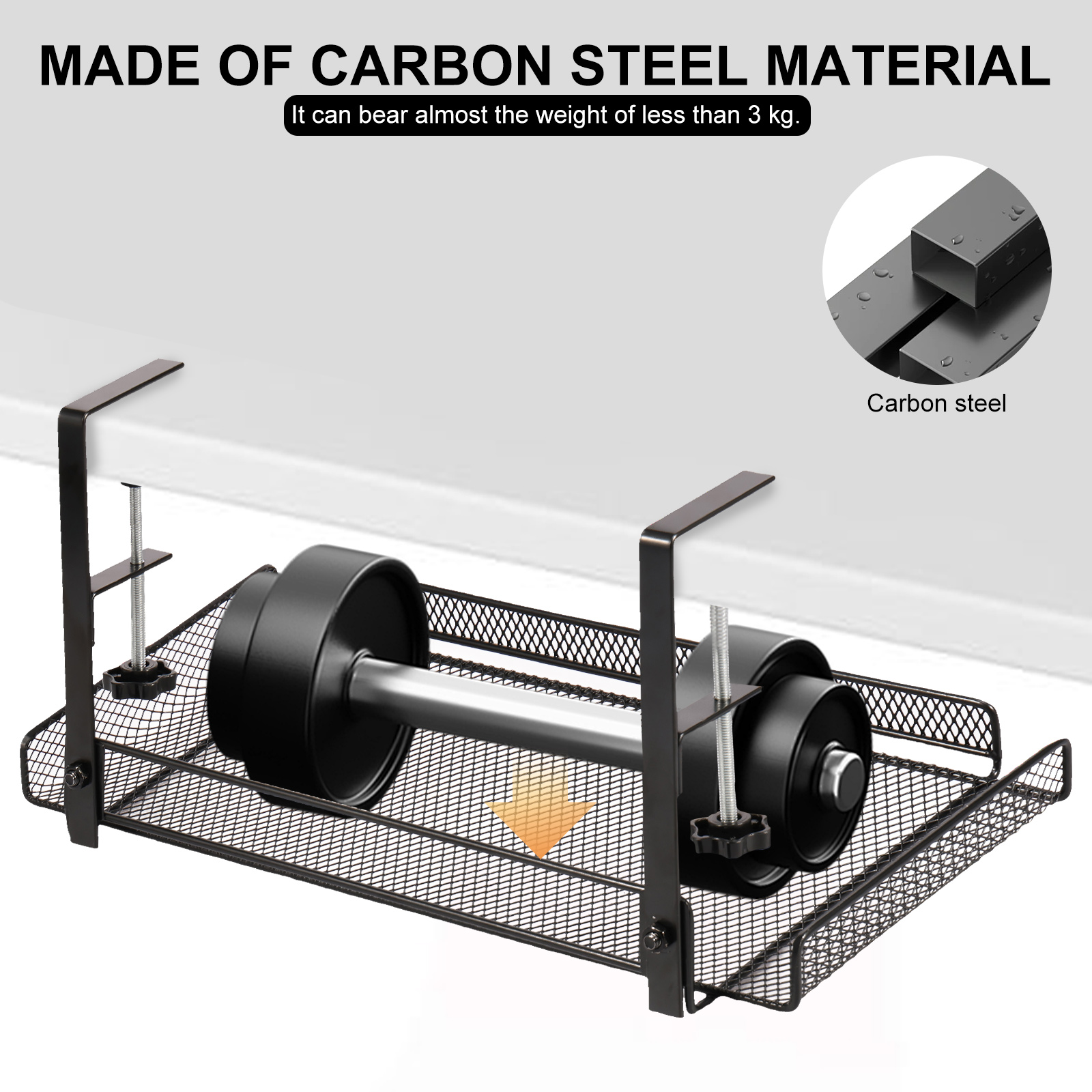 Onder bureau kabelbeheer lade computer bureau draadorganizer geen boren snoerhouder voor thuis keuken opslagaccessoires