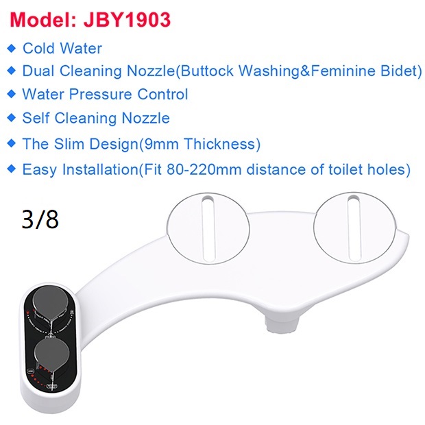 Bidet Attachment Non Electric Toilet Seat Bidet Self Cleaning and Cold Water Mixed Bidet Sprayer