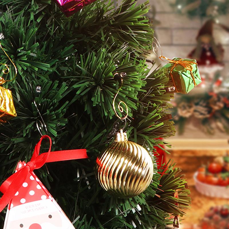 80/100 stk juletre hengende kroker dekorative kroker jul dekorasjon tilbehør til dukke håndverk bauble