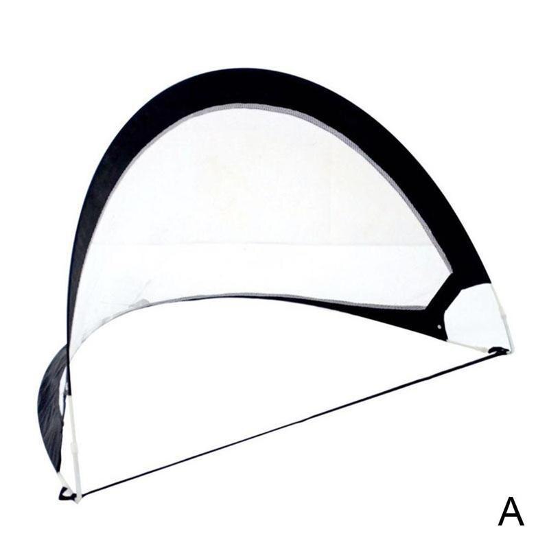 Portería de fútbol de 5 colores, Red de entrenamiento plegable, juguete para jugar en interiores y exteriores: Black
