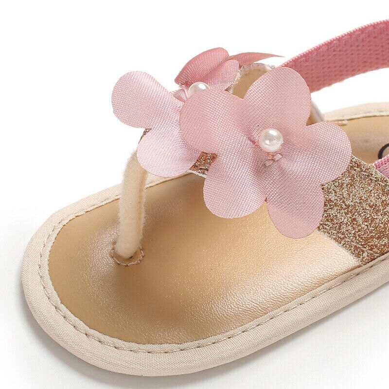 0-18months da criança sapatos da menina do bebê sandálias de flor verão sapatos casuais berço primeiro prewalker
