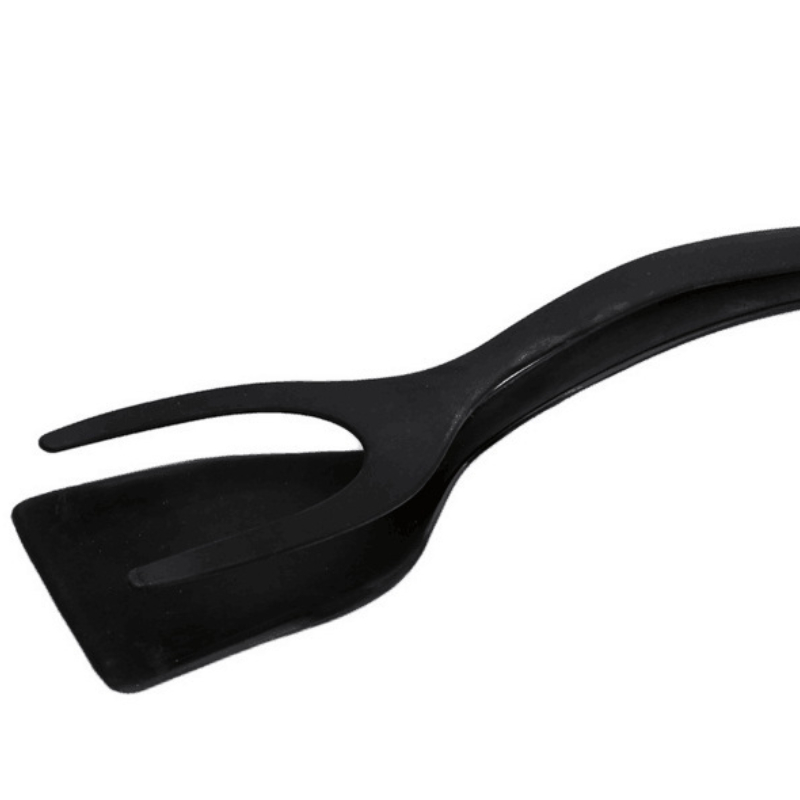 2-in-1-Küchenzubehör, Küchenhelfer-Sets, Omelett-Spatel, Küche, Silikon-Spatel für Toast, Pfannkuchen, Ei, Klappzange, Cocina: Licht Grau