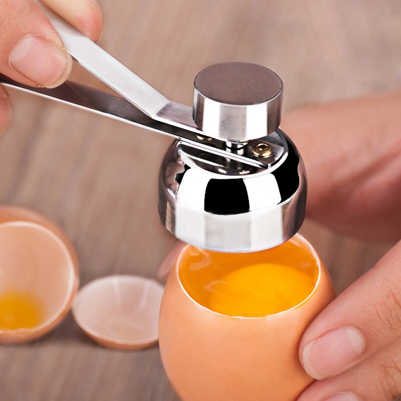 Stainless Steel Egg Scissor Egg Topper Cutter Boiled Raw Egg Open Egg Topper Cutter Opener Separator Kitchen Baking Gadgets Tool