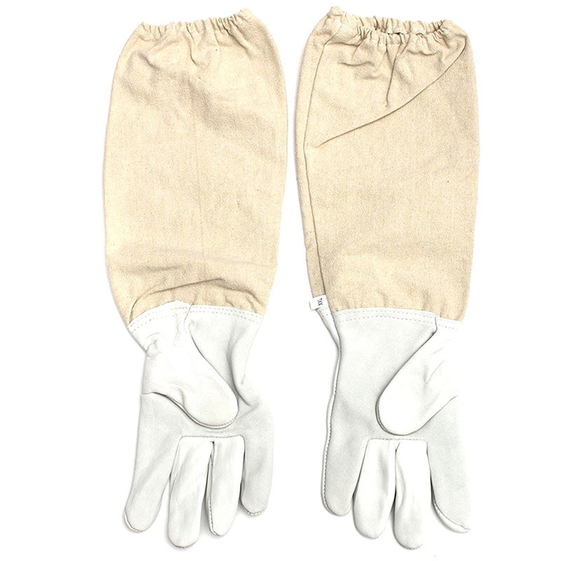 Ventilated Full Body Beekeeping Bee Keeping Suit with Leather Gloves XL