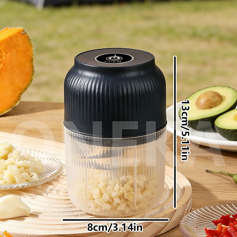 320ml elektriska mini vitlökshackare usb chilipepparkvarn köksverktyg för att krossa vitlök ingefära grönsaker barnmat