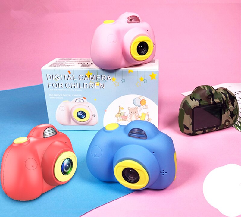 Kinderen Kawaii Camera HD Digitale 800 P TF Card Camcorder USB Oplaadbare Vroege Onderwijs Puzzel Nieuwigheden Speelgoed