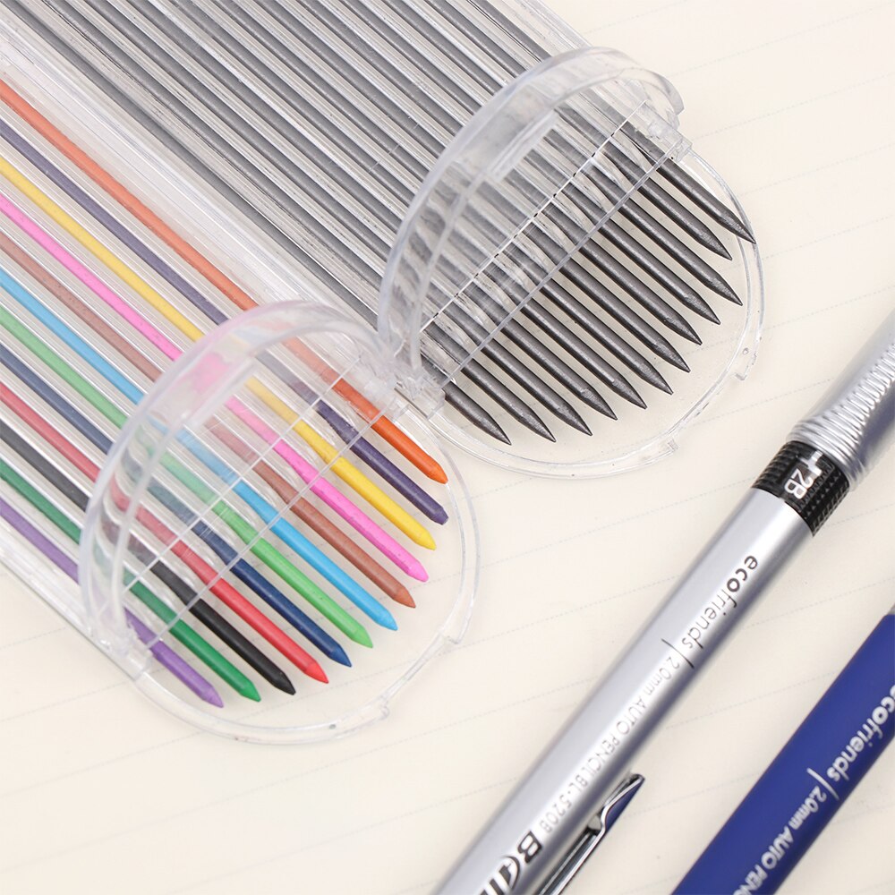 2B Mechanical Pencil Smooth Multicolor Activity Pencil Refills Automatic Pencil Drawing Writing Stationery Office School Supply