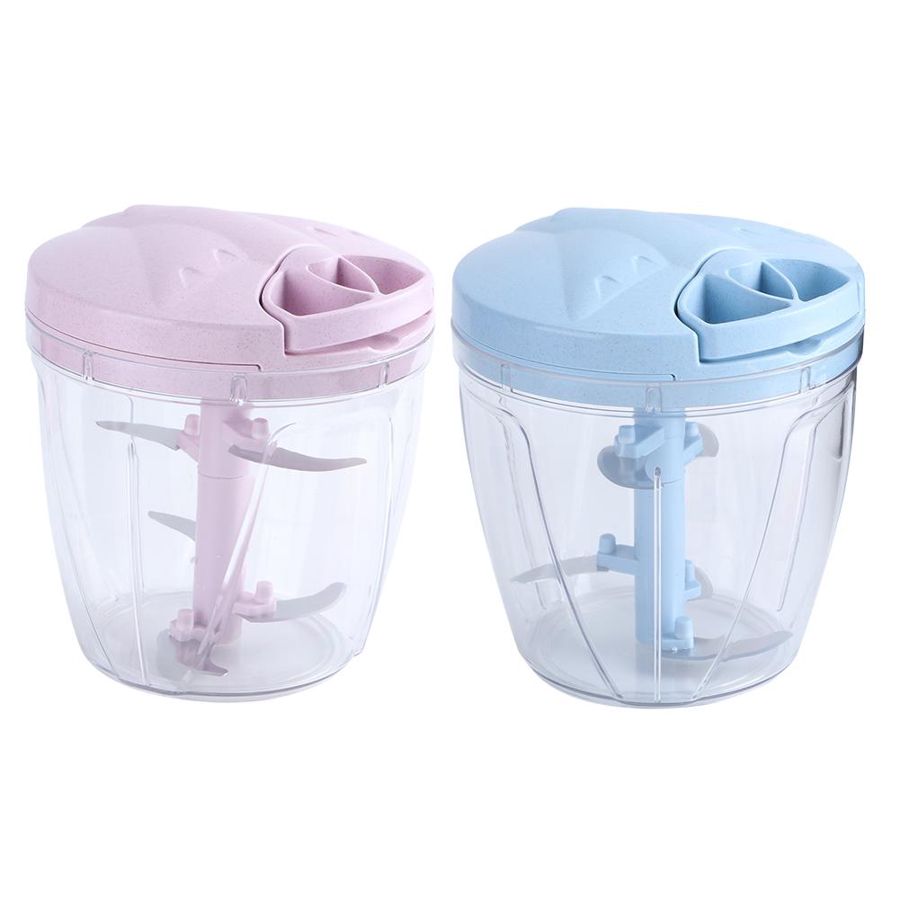 900ML Multi Function Meat Chopper Hand-Pulled Meat Mincer Mincer Mixer Blender to Chop Meat Fruit Vegetable Nuts Shredders