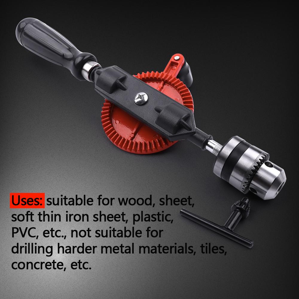Y1UD 0-3.1mm Double End Hand Drill Mini Micro Manual Gimlet Double End