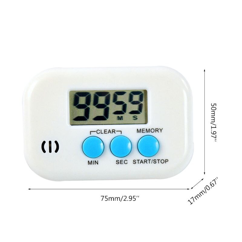 Electronic Digital Kitchen Timer Alarm Clock Countdown Food Cooking Kitchen Item B85C