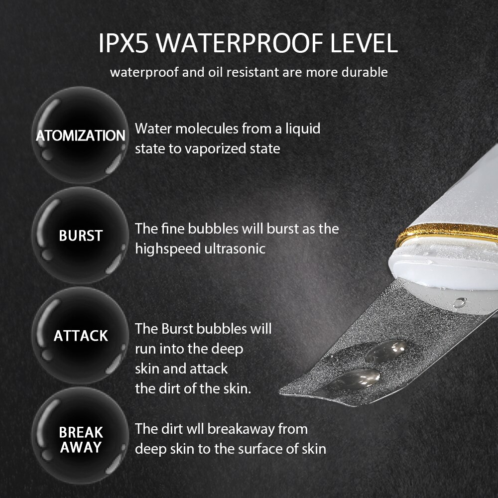 Deep Face Cleaning Skin Scrubber Facial Pore Cleaner Remove Dirt Blackhead Reduce Wrinkles Facial Lifting Beauty Instrument