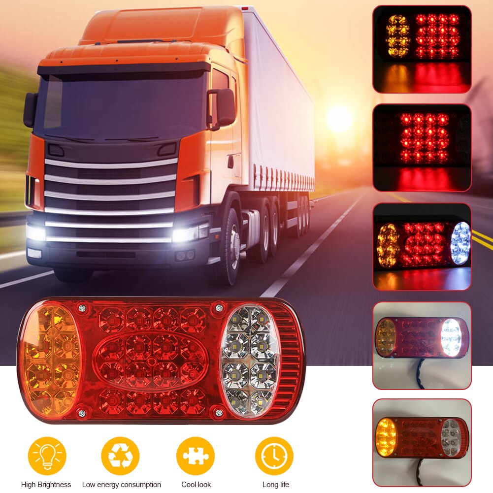 12V 32 Led Auto Vrachtwagen Achterlicht Achterlicht Achter Stop Remlicht Signaal Indicator Lampen Voor Vrachtwagen Vrachtwagen caravan Van Lamp