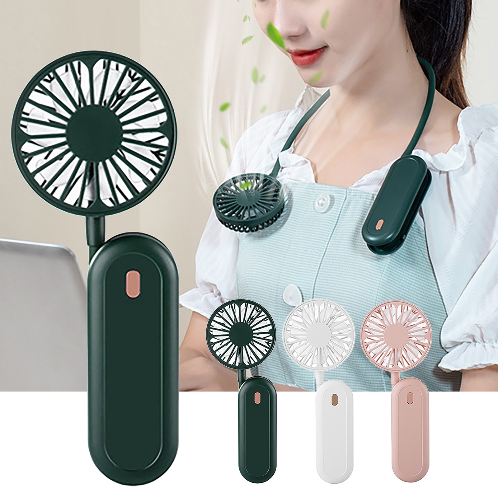 Opknoping Usb Opladen Draagbare Mini Outdoor Mini Handheld Fans Met Power Lange Batterij Leven Lui Taille Fan