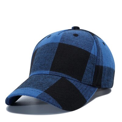 Red Plaid Men's Baseball Cap Snapback Bones Cap male Gorras Hombre Cotton Dad Hat Casquette Casual Women's baseball Cap: A4