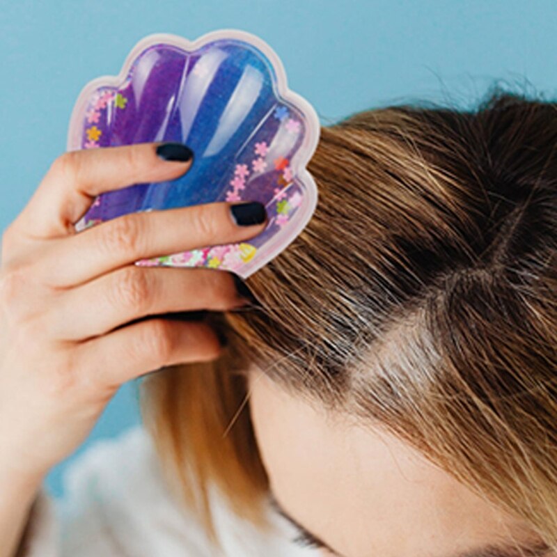 Hair Brush Shell Hair Brush,NO Detangler No Static Hair Brush,Glitter Sparkling Hairbrush for Wet & Dry Hair